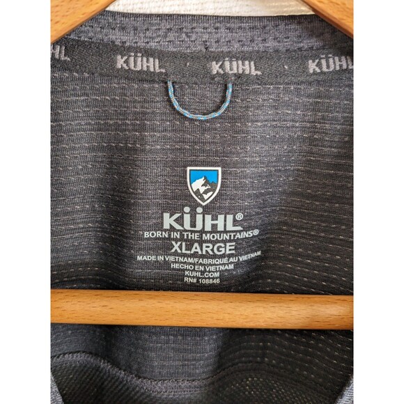 Kuhl Performance Shirt Mens XL Gray Short Sleeve Athletic Breathable Hiking - Picture 4 of 9